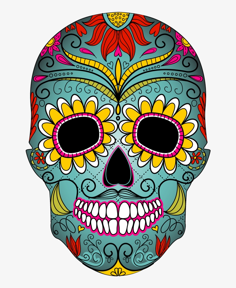 Day Of The Dead Skull Clipart, transparent png #1370839