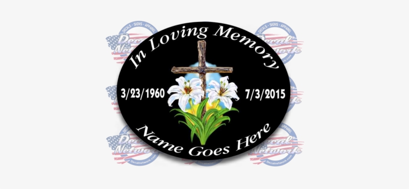 In Loving Memory Decals - Decal, transparent png #1371031