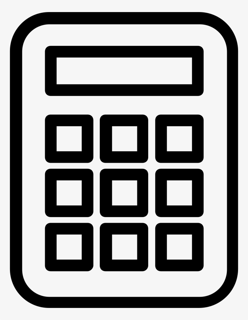 Calculator Free Icon - Icono Calculadora Blanco Png, transparent png #1372083