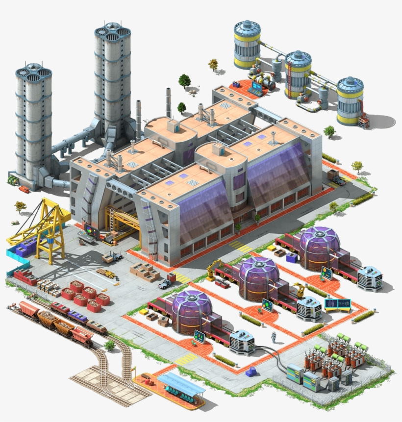 Microchip Plant L3 - Sq Megapolis Power Plant, transparent png #1372124