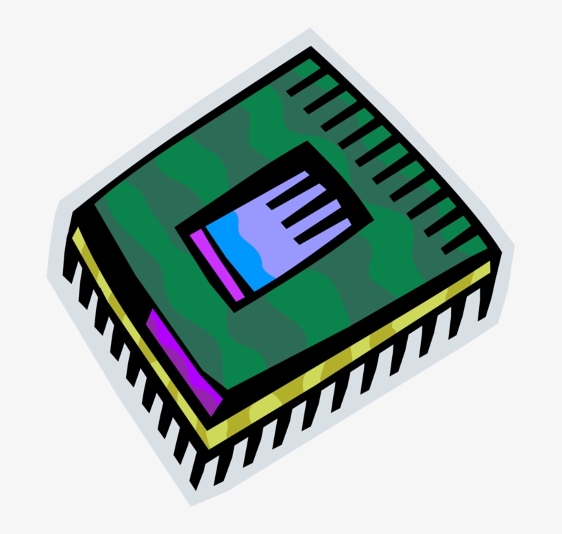 Png Download Electronic Component Image Illustration - Integrated Circuit, transparent png #1372370