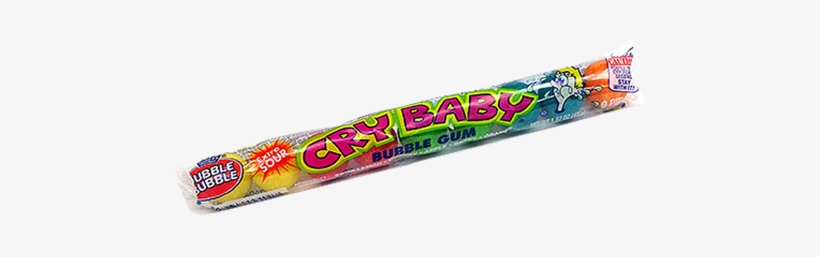 Cry Baby Extra Sour Bubble Gumball Tubes For Fresh - Cry Baby Bubble Gum Extra Sour, transparent png #1372486