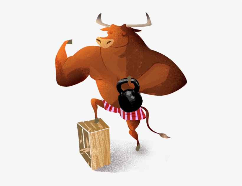 Bull- Character Design Illustration On Behance - Bull Character Design, transparent png #1372594