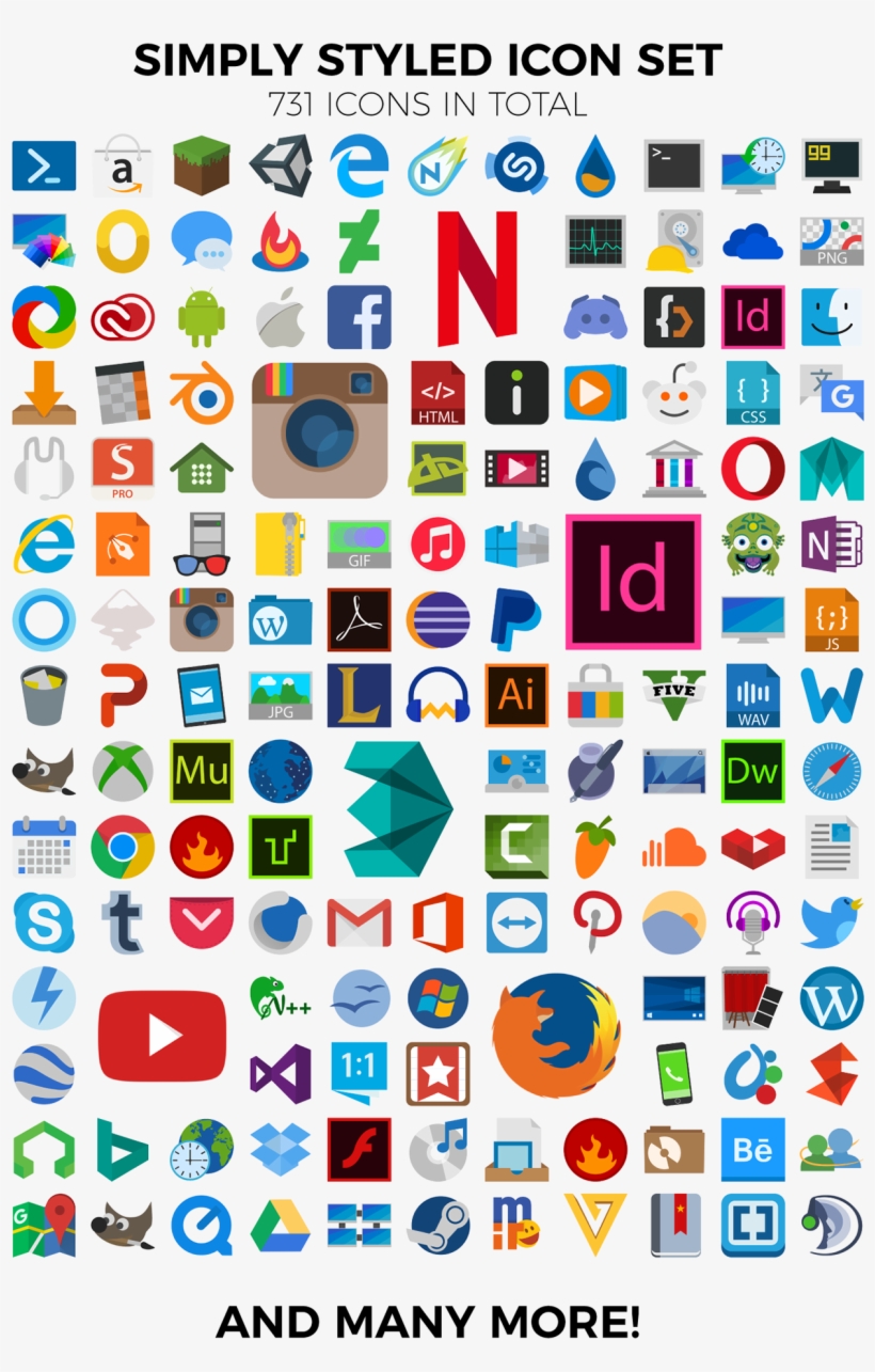 Free Flat Social Icons , Por Steven Han - Circle, transparent png #1372654
