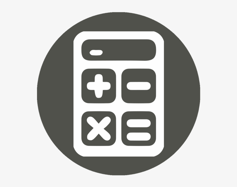 Gross Up Calculator - Black And White Calculator Icon, transparent png #1372818