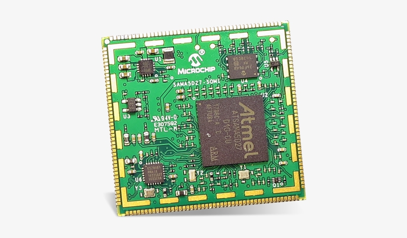 Microchip Technology Sama5d27 Som1 System On Module - Microchip, transparent png #1372847