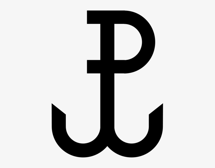 The Kotwica Was A World War Ii Emblem Of The Polish - Powstanie Warszawskie Symbol, transparent png #1373429