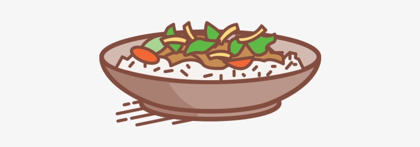 Menu Ricebowl - Rice Bowl Clipart Png, transparent png #1373567