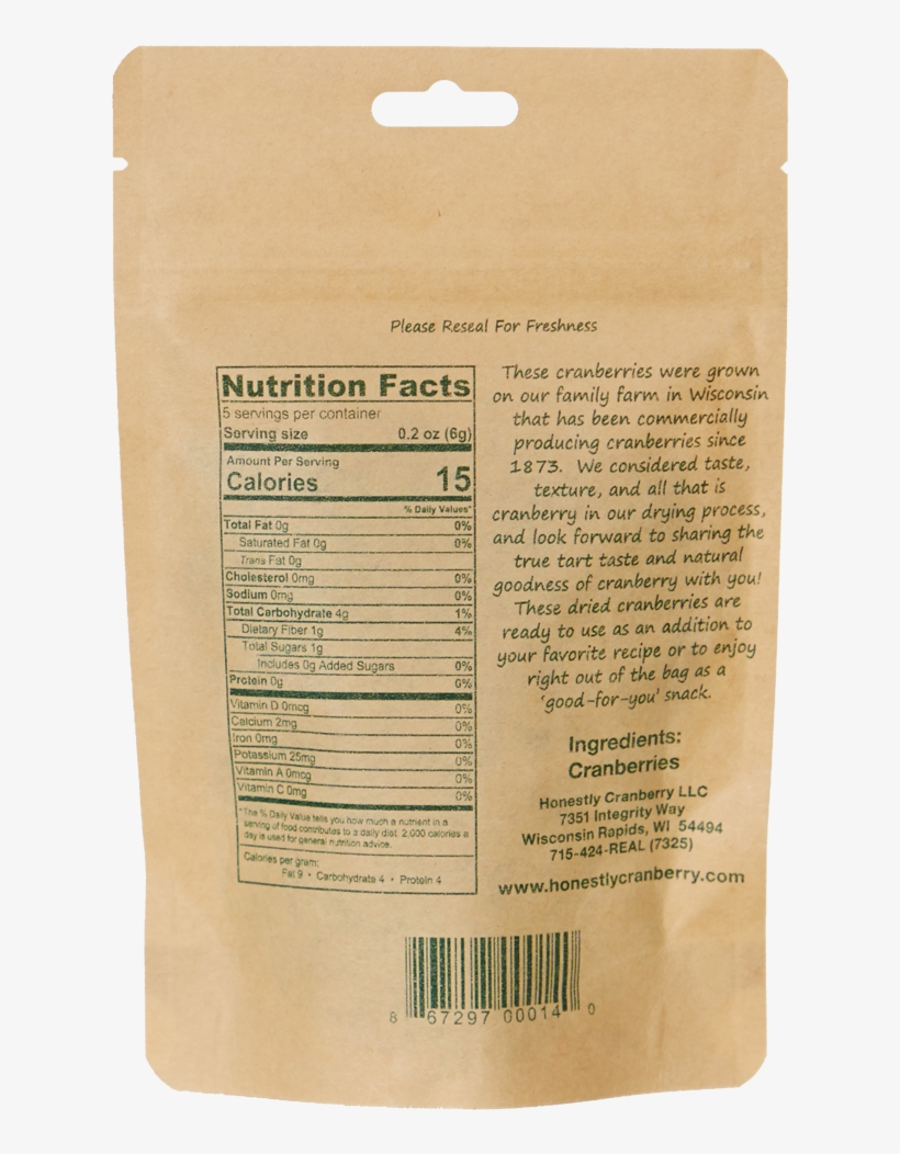 Unsweetened Dried Cranberries - Dried Cranberry, transparent png #1373702