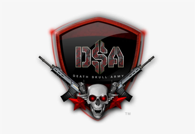 Skull With Gun Logo Png, transparent png #1373759