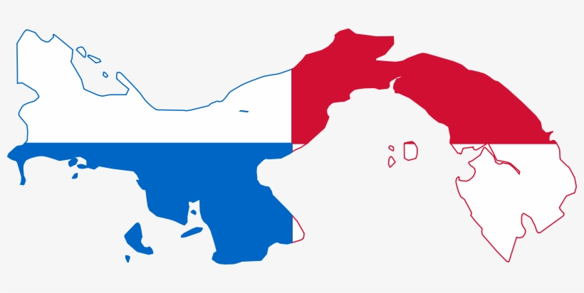 Mapabanderapanama - Panama Map And Flag, transparent png #1373778