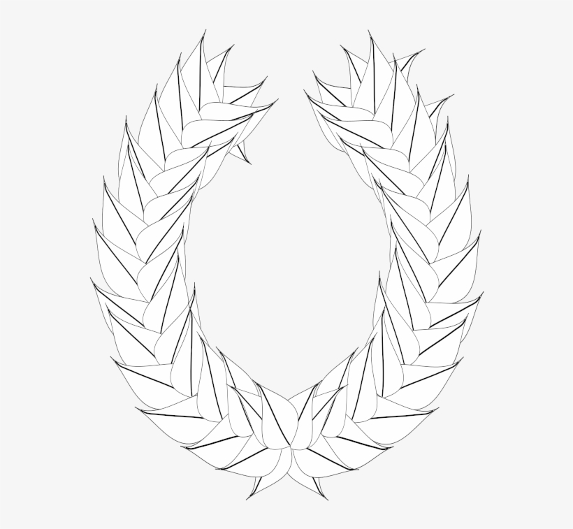 Medium Image - Wreath Vector Laurel Design Vector, transparent png #1373862