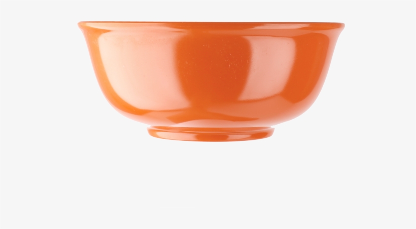 Plain Orange Rice Bowl - Bowl, transparent png #1374190