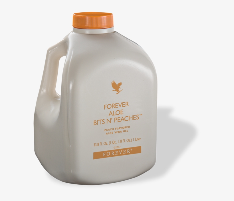 Forever Aloe Bits N'peaches ® - Aloe Vera Gel Forever Living Png, transparent png #1374241