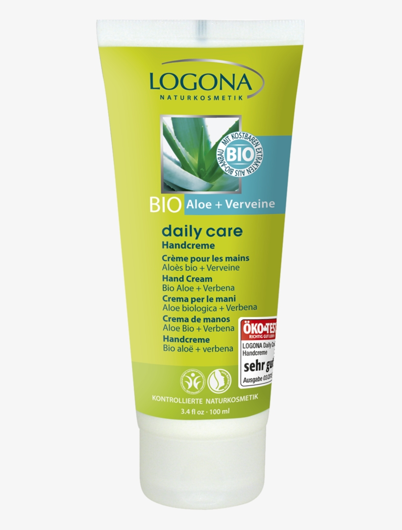 Daily Care Organic Aloe & Verbena Hand Cream - Logona Daily Care Aloe & Verbena Hand Cream, transparent png #1374263