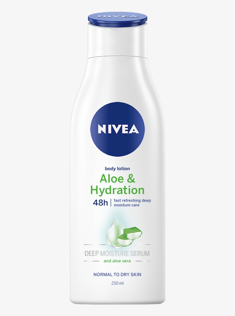 48h Fast Refreshing Deep Moisture Care And Noticeably - Nivea Express Body Lotion, transparent png #1374363