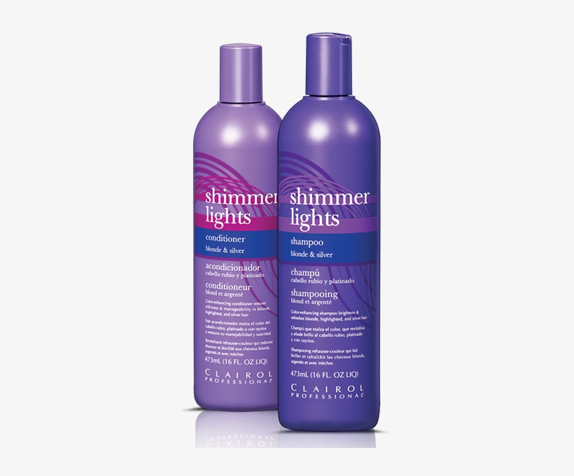 The 3ds Of Thinning - Clairol Shimmer Lights Blonde & Silver Shampoo/conditioner, transparent png #1374909