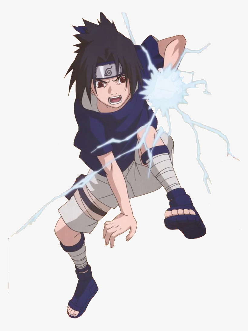 Designed By Kishimoto, To Be The "cool Genius" He Felt - Sasuke Uchiha Chidori Png, transparent png #1375096