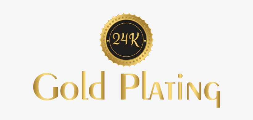 24k Gold Plating Logo - Circle, transparent png #1375119