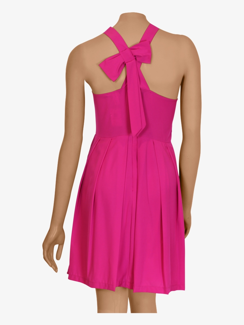Pink Bow Flare Dress Pink Bow Flare Dress - Cocktail Dress, transparent png #1375261