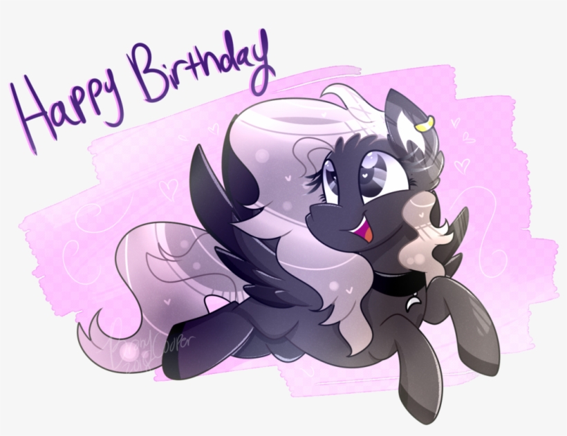 Euphoriiah, Flying, Happy Birthday, Pegasus, Pony, - My Little Pony: Friendship Is Magic, transparent png #1375365