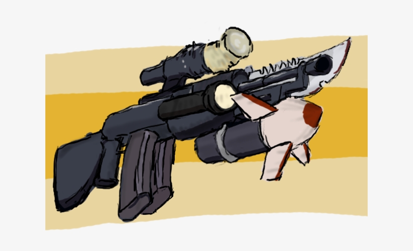 Team Fortress 2 Fan Art - Tf2 Sniper Rifle Bayonet, transparent png #1375394