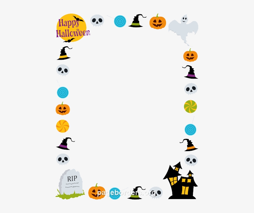 Halloween Border Png Image - Transparent Background Halloween Border, transparent png #1375437