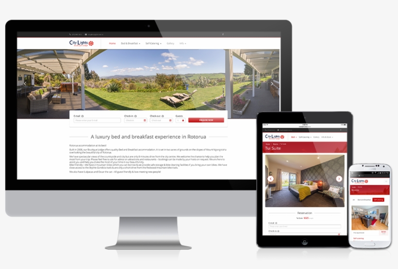 City Lights Boutique Lodge - Responsive Web Design, transparent png #1375710