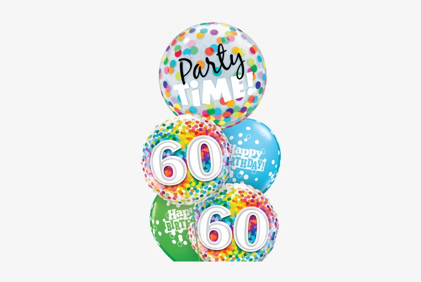 Cheerful Bubble Balloon Bouquet - 18 Birthday Balloon Png, transparent png #1375973