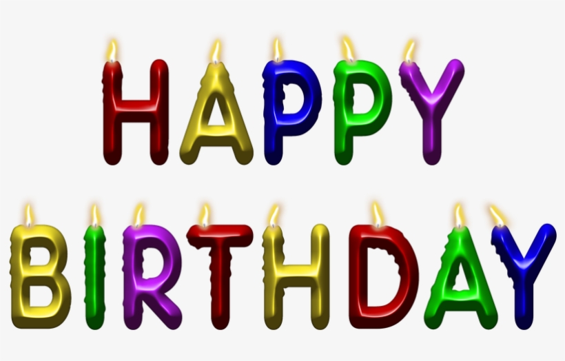 Birthday Candles Png Image With Transparent Background - Png Happy Birthday Letters, transparent png #1376019