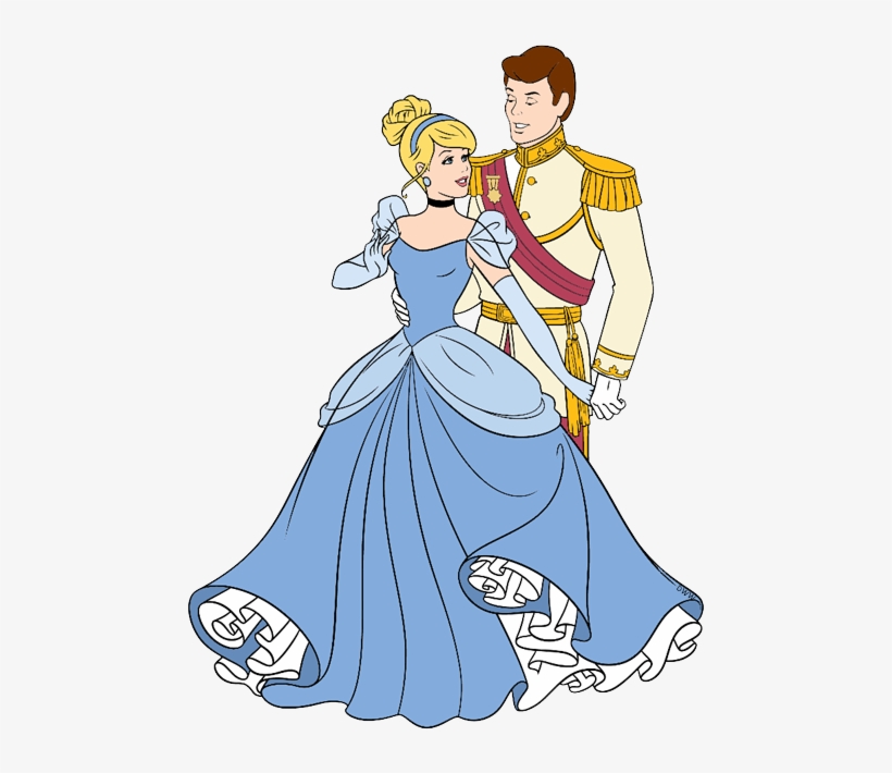 Cinderella And Drawing At Getdrawings Com Free - Disney Cinderella And Prince Charming, transparent png #1376080