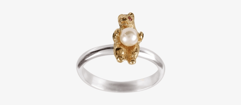 Amulette 9ct Gold Plated Dancing Bear Ring - Dyrberg/kern, transparent png #1376082
