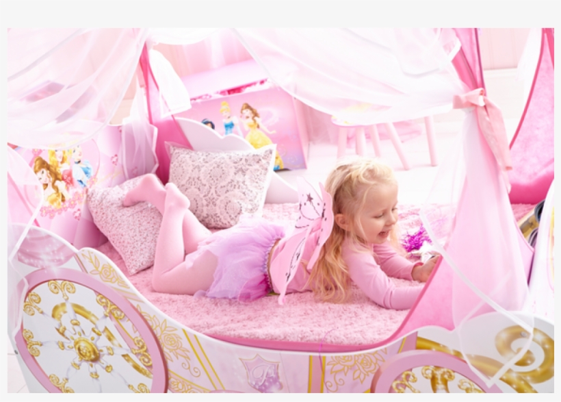 Worlds Apart Disney Princess Carriage Toddler Bed - Disney Princess Carriage Bed, transparent png #1376118