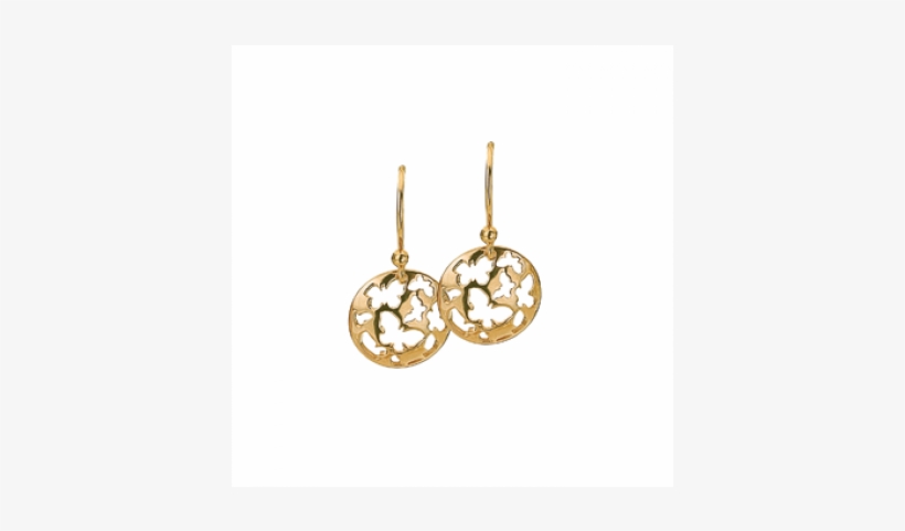 Virtue Keepsake Butterflies Drop Earrings - Yellow, transparent png #1376243