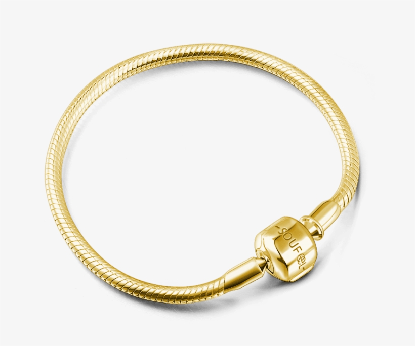 Classic Bracelets Soufeel Basic Bracelet 14k Gold Plated, transparent png #1376465