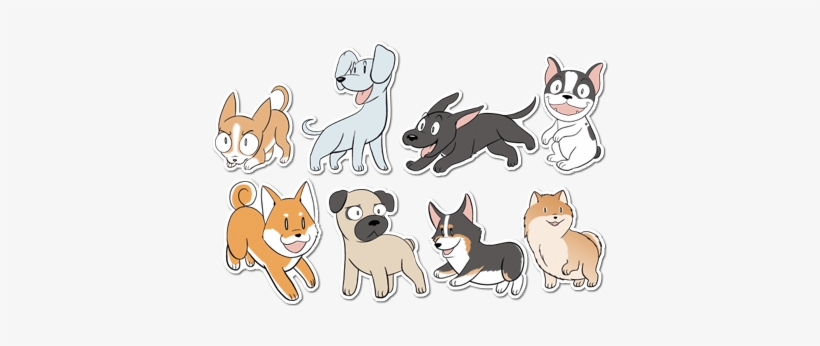 8 20happy 20dogs Original - Dog Stickers, transparent png #1376533