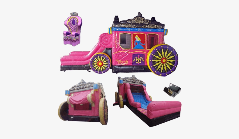 Princess Carriage 5 In 1 Combo Unit Rental - Xtreme Jumpers And Slides, Inc. - Zephyrhills Office, transparent png #1376554