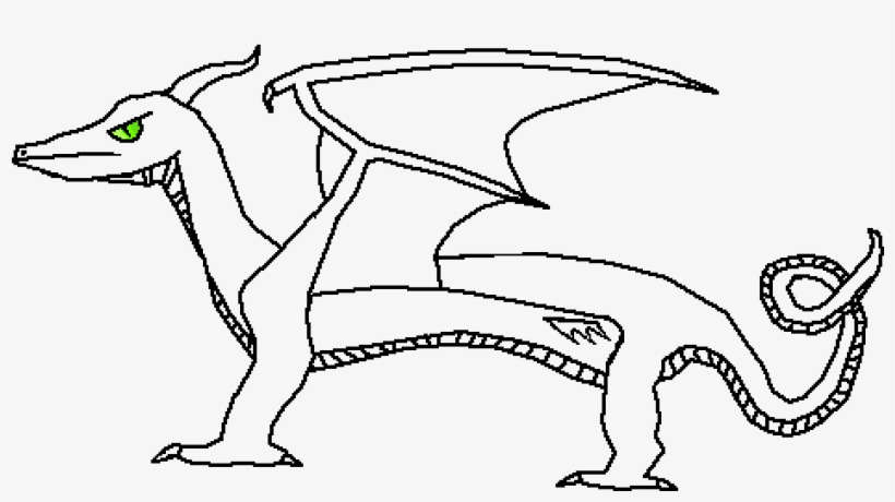 Dragon Template By Demonic-austin - Drawing, transparent png #1376590