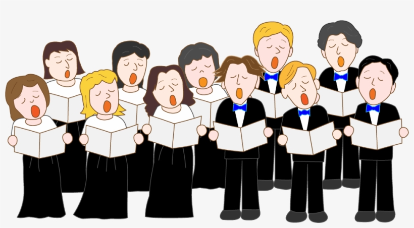 Sing Drawing Church Choir Banner Library Library - Cartoon Choir, transparent png #1376678