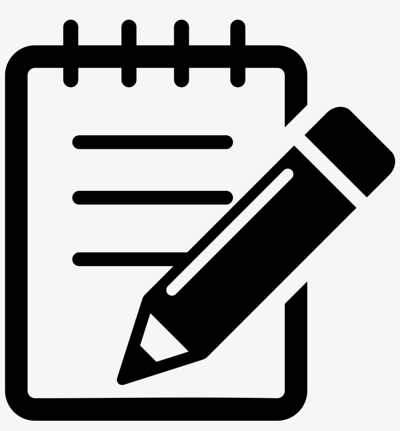 Big Image - Notepad And Pen Clipart, transparent png #1376851