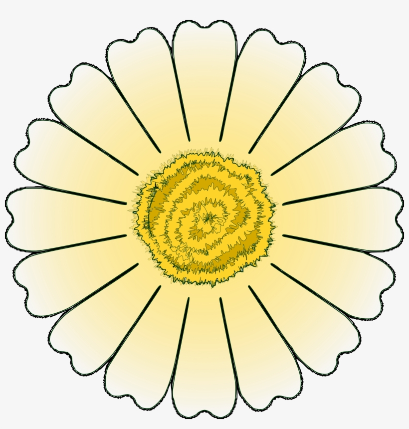 This Free Icons Png Design Of Flower Daisy 16 Petal, transparent png #1377125
