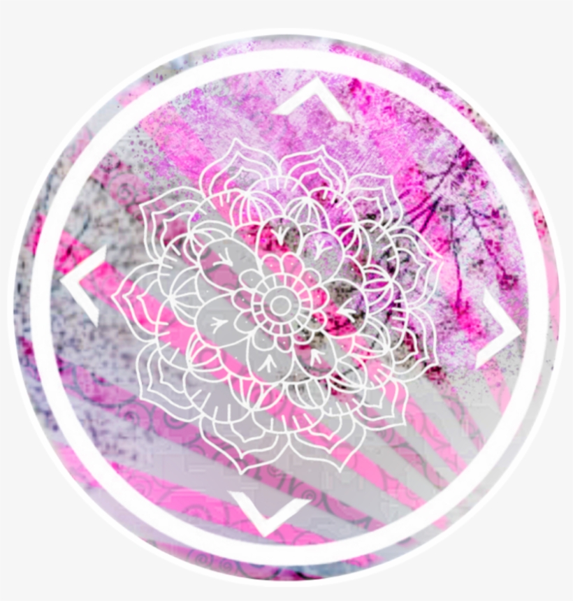 Circle Png Overlay Pink White Bc Background Wallpapers - Selenators, transparent png #1377178