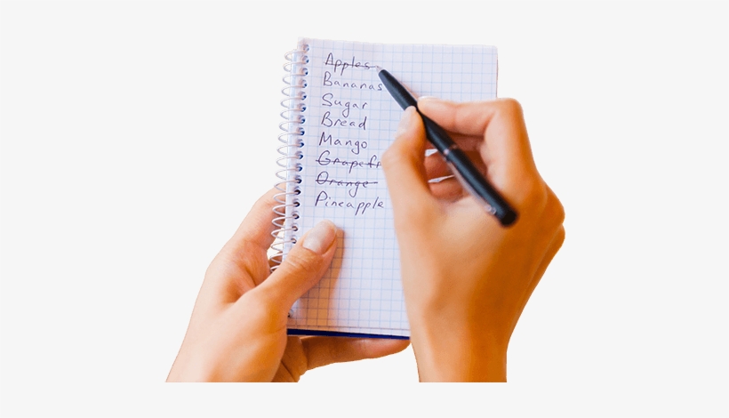 Live Well - Write Home Shopping List, transparent png #1377388