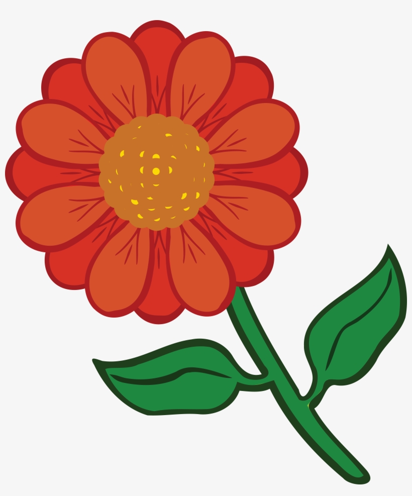 Free Clipart Of A Daisy Flower - Coloured Flower Printable, transparent png #1377419