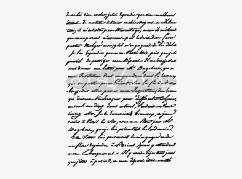 French Writing Background Atc Af1 - Writing Black White Background, transparent png #1377422