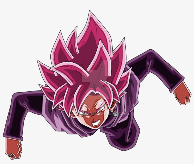 Goku Super Saiyan Clear Drawing - Goku Black Super Saiyan Rose Png, transparent png #1378248