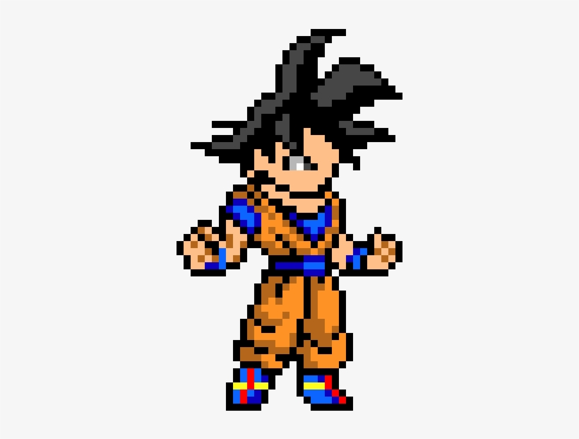 Son Goku - Pixel Art Dragon Ball, transparent png #1378282