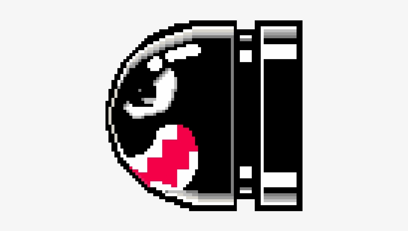 キラー Bullet Bill - Super Mario World Bullet Bill Png, transparent png #1378413