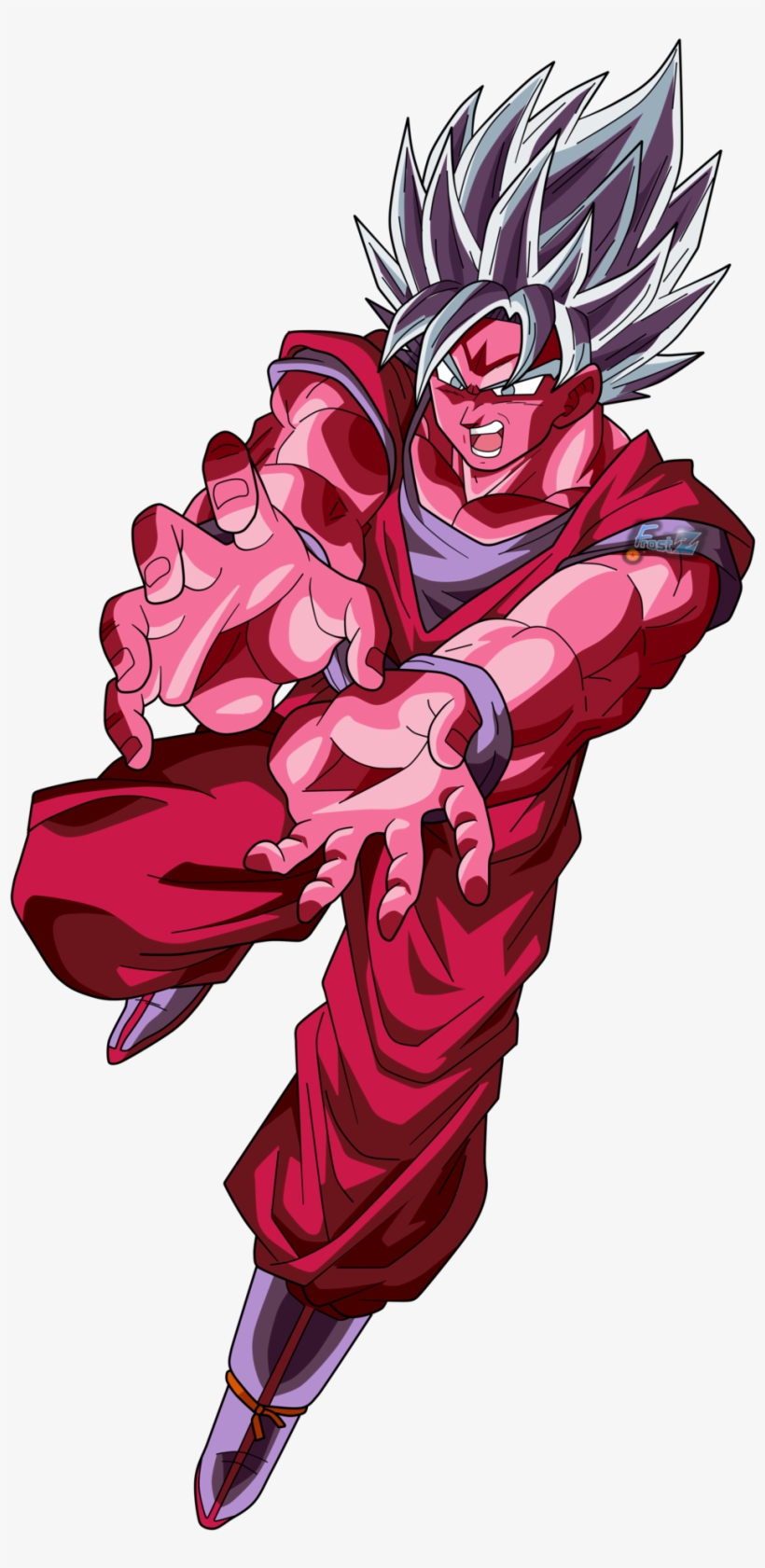 Goku Super Sayian Blue Kaioken - Goku Ssj Blue Kaioken X10 Png - Free ...