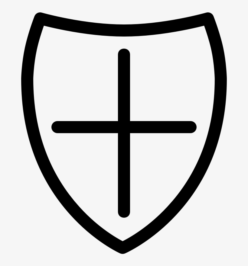 Security Shield Line Cross - Mobile App, transparent png #1378458